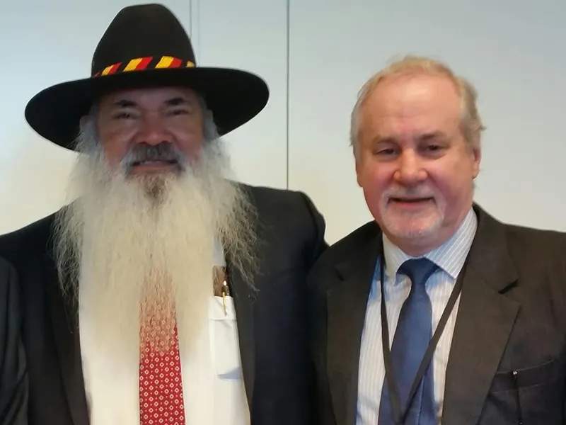 Indigenous leader Patrick Dodson, and his longtime mate, Phil Glendenning - Enough Good People project